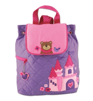 Stephen Joseph Quilted Backpack - Princess Bear