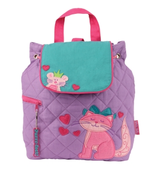 Stephen Joseph Quilted Backpack - Cat
