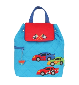 Stephen Joseph Quilted Backpack - Race Car