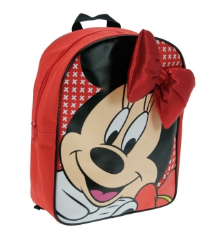 Disney Minnie Mouse Backpack with Bow (Red)