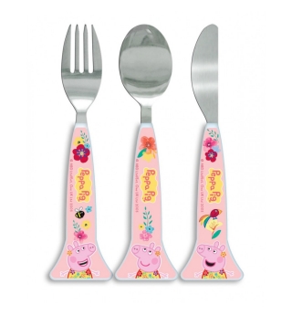 Peppa Pig Tropical 3-Piece Cutlery Set