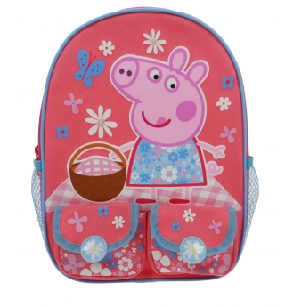 Peppa Pig Home Sweet Home Twin Pocket Backpack (Premium backpack)